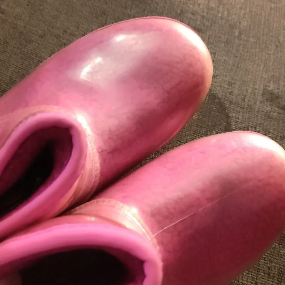 Ugg pink furry boots